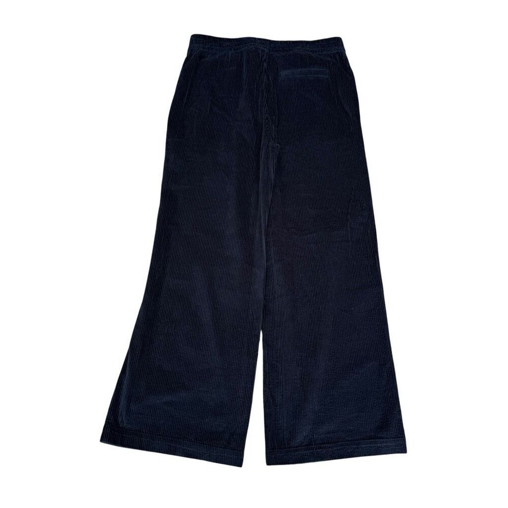 Marine Layer Wide-Leg Allison Pull-On Wide Leg Corduroy Pants navy size L - Picture 6 of 11